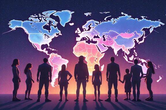 Illustration of diverse people connecting through social gaming