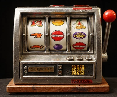 Retro fruit themed slot machine